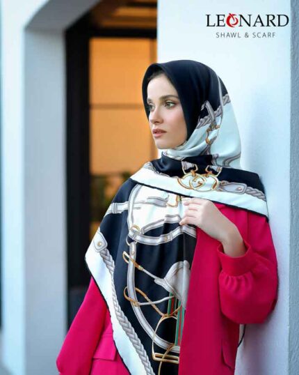 روسری ابریشم ژاکارد 2049