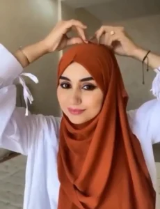 آموزش بستن شال برای مهمانی