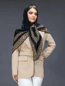 روسری ابریشمی مجلسی