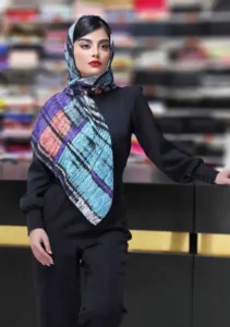 روسری نخی ژاکارد