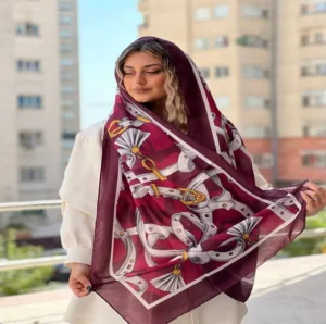 شال طرحدار زنانه