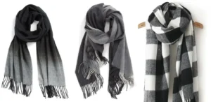 شال مشکی طرحدار بهترین انتخاب برای روزهای سرد