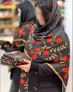 روسری گلدار زنانه
