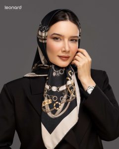 روسری ابریشم ژاکارد2440