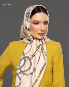 روسری ابریشم ژاکارد 2430