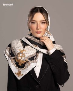 روسری ابریشم ژاکارد 2343
