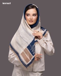 روسری ابریشم ویسکوز میله ای2450