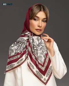 روسری ابریشم توییل 110 | کد rz1