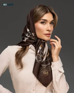 روسری ابریشم توییل 90 | کد 2467